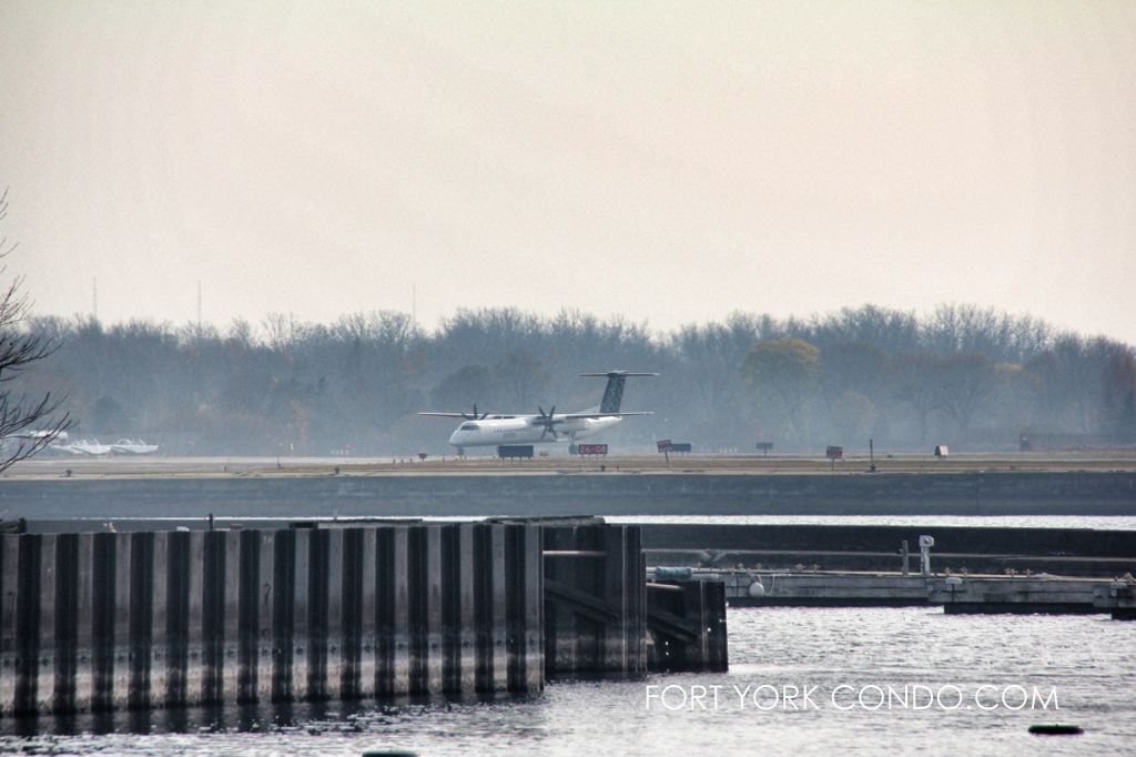 Porter Air taxiing off the runway