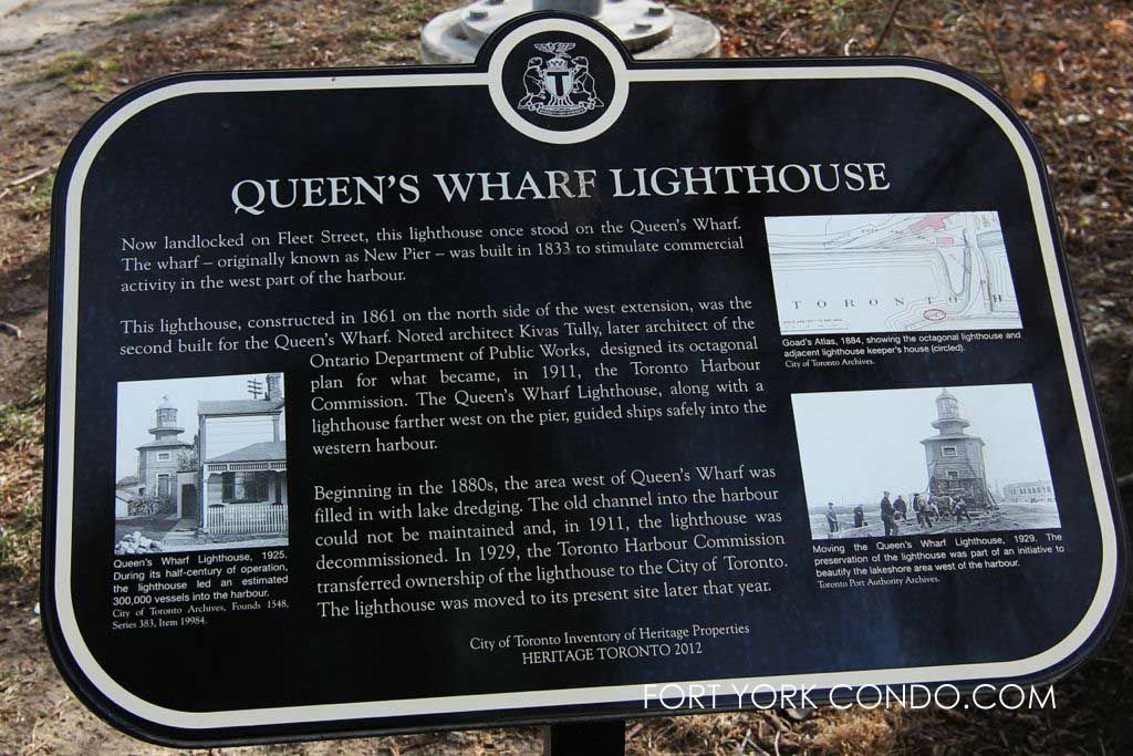 Queens Wharf lighthouse sign