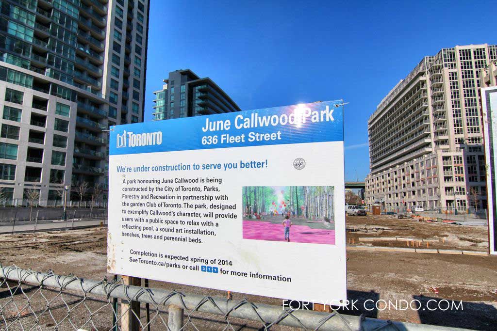 june callwood park under development in fort york