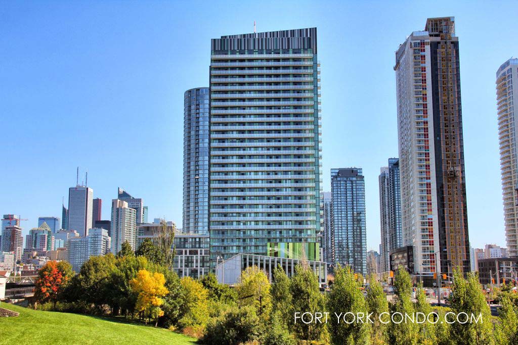 170 Fort York Blvd seen from historic Fort York