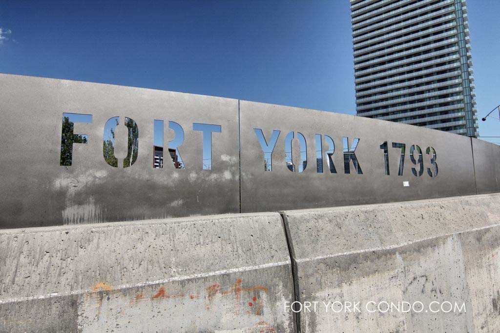 Fort York 1793 Sign near Bathurst St and Fort York Blvd