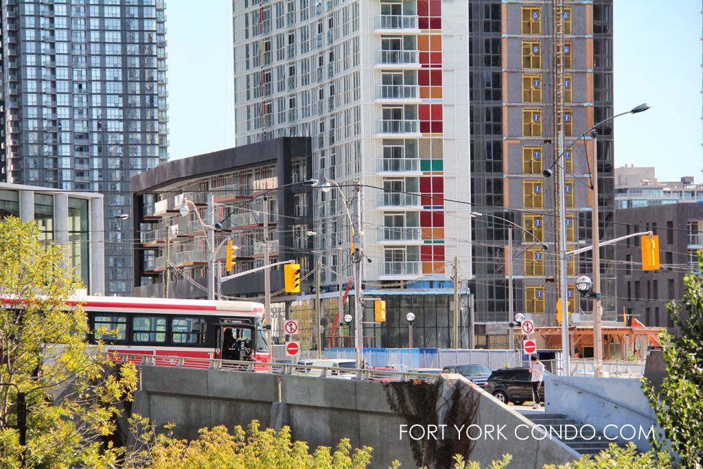 Spectra Condo facing onto Fort York Blvd