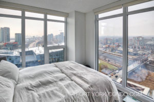 Forward Condo at 70 Queens Wharf Road 2806 corner bedroom